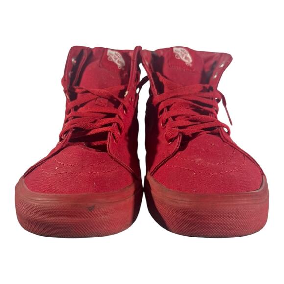 Vans Men’s Sk8-Hi 721500 Size 10.5 Red High Top Lace Up Skateboarding Sneakers main image 6